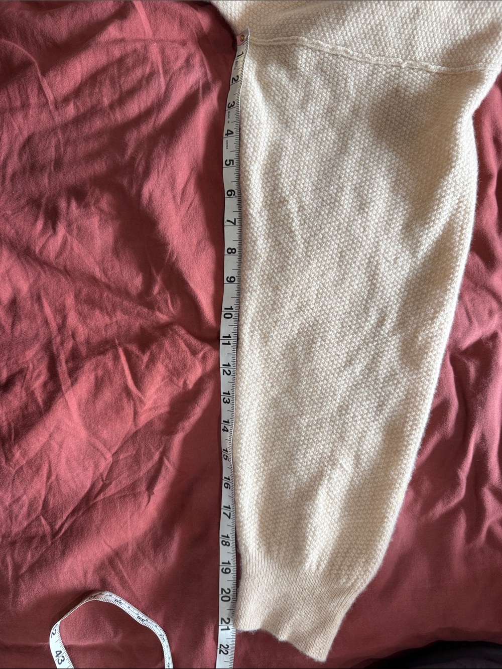 Free People Cream Button-Up 100% Cashmere Cardigan - Picture 8 of 8